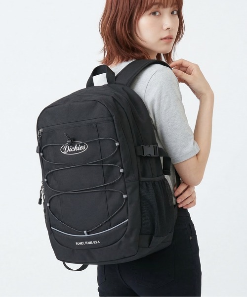 Dickies(ディッキーズ)の「【DICKIES/ディッキーズ】DK OVAL LOGO BACKPACK / バッグパック(バックパック/リュック・レディース・ブラック/ブラック系その他・FREE)」の2枚目の写真