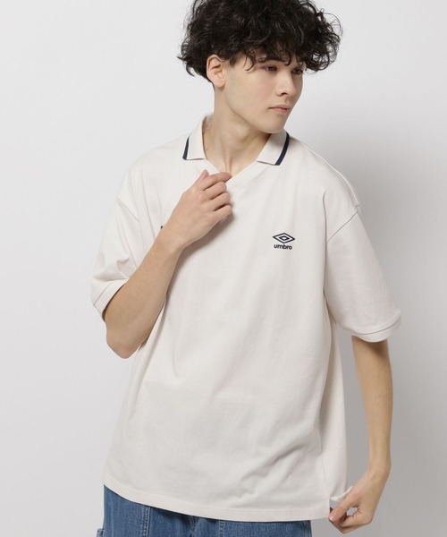 niko and...（ニコアンド）の「【UMBRO】別注ショートスリーブゲームシャツ（シャツ/ブラウス・メンズ・アイボリー/チャコール/ネイビー・MEDIUM/LARGE）」の9枚目の写真