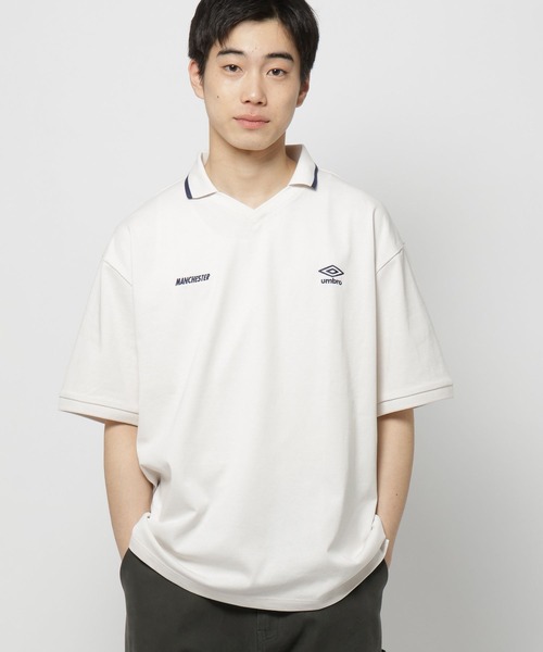 niko and...（ニコアンド）の「【UMBRO】別注ショートスリーブゲームシャツ（シャツ/ブラウス・メンズ・アイボリー/チャコール/ネイビー・MEDIUM/LARGE）」の12枚目の写真