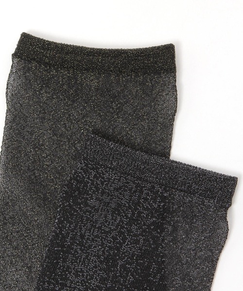 GLOBAL WORK（グローバルワーク）の「抗菌防臭柄ラメソックス/325541（ソックス/靴下・レディース・カーキ/ライトグレー/ブラウン/ピンク/ベージュ/グレー系その他5・FREE）」の11枚目の写真