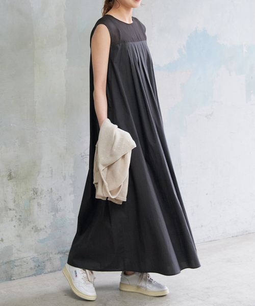 spick&span ワンピース Spick＆Span ワンピース 「追加」シアーヨーク切替ワンピース