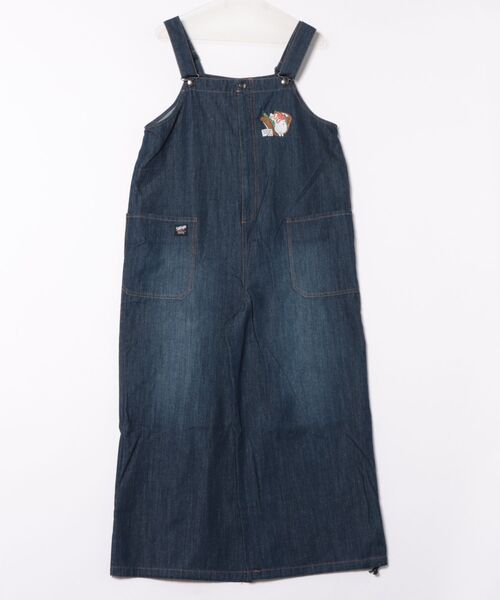 352107：クマのおちり刺繍サロペットの通販-ScoLar