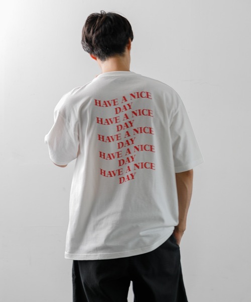 tシャツ 「MEN ， WOMEN」CAPSULE-T Pontre Have a nice day Tee レディース メンズ AMERICAN RAG CIE｜【MEN , WOMEN】CAPSULE-T Pontre Have a
