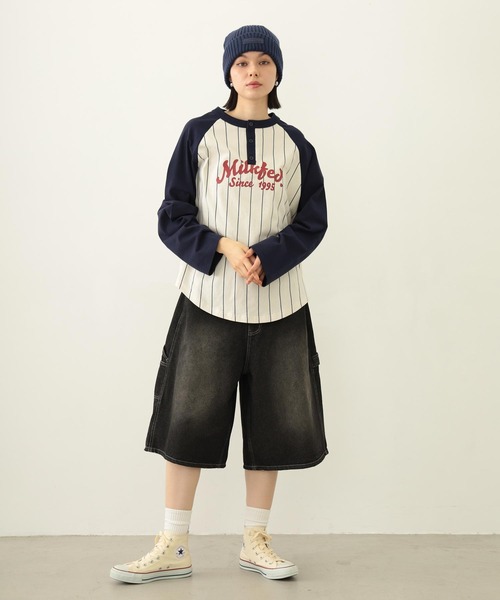 MILKFED.（ミルクフェド）の「RUBBER PATCH KNIT CAP（ニットキャップ/ビーニー・レディース・アッシュ/ブラック/ネイビー・ONE SIZE）」の20枚目の写真