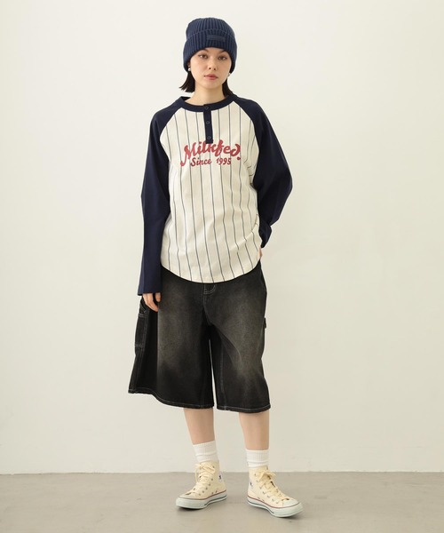 MILKFED.（ミルクフェド）の「RUBBER PATCH KNIT CAP（ニットキャップ/ビーニー・レディース・アッシュ/ブラック/ネイビー・ONE SIZE）」の21枚目の写真