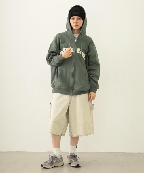 MILKFED.（ミルクフェド）の「RUBBER PATCH KNIT CAP（ニットキャップ/ビーニー・レディース・アッシュ/ブラック/ネイビー・ONE SIZE）」の17枚目の写真