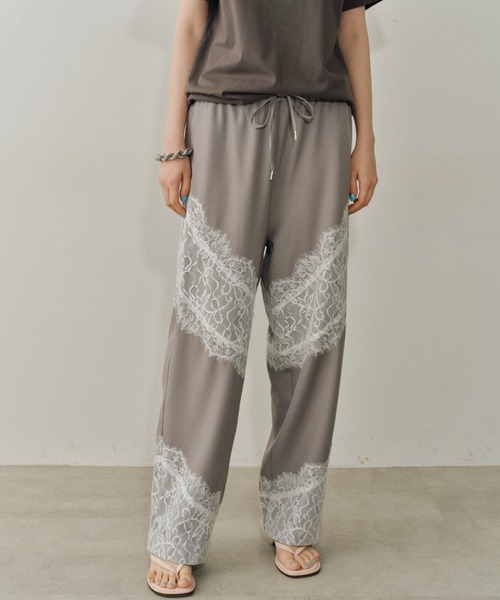パンツ yae Lace design slacks / 36 yae Lace design slacks / 36 スラックス パンツ Lace design