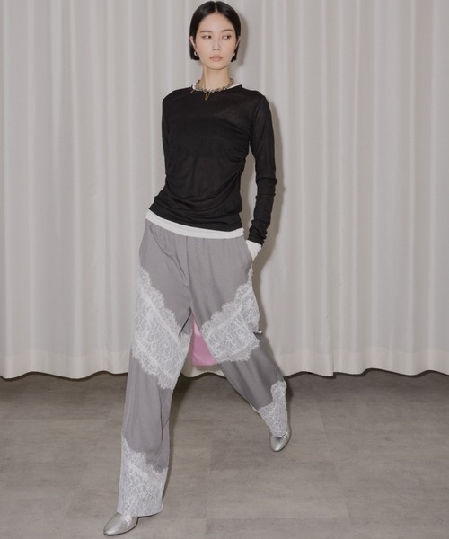 パンツ yae Lace design slacks / 36 パンツ yae Lace design slacks / 36 パンツ yae Lace design slacks