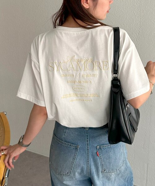 超スペシャル ユニセックス 希少カラー 刺繍ロゴ 雰囲気抜群 一点物 チェック ユニセックス】カラー刺繍ロゴTシャツ（Tシャツ/カットソー