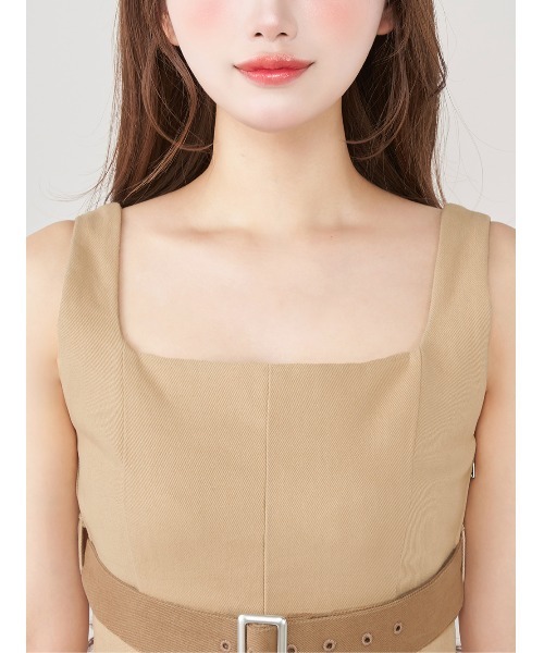 Darich アンダーベルトプリーツミニワンピース F-L アンダーベルトプリーツミニワンピース（ワンピース）｜Darich