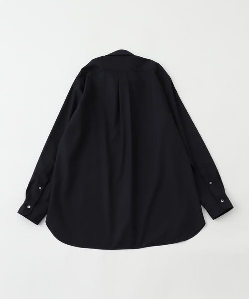 markaware(マーカウェア)の「MARKAWARE(マーカウェア) 別注 REGULAR FIT POLOCOLLAR シャツ(シャツ/ブラウス・メンズ・ブラック・1/2)」の2枚目の写真