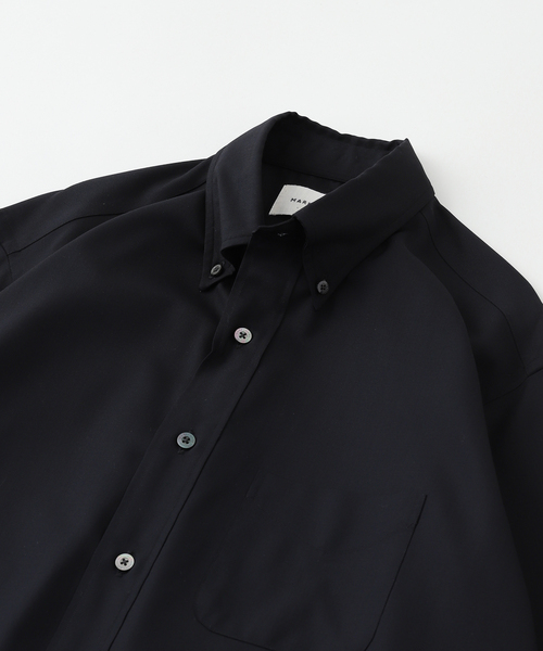 markaware(マーカウェア)の「MARKAWARE(マーカウェア) 別注 REGULAR FIT POLOCOLLAR シャツ(シャツ/ブラウス・メンズ・ブラック・1/2)」の3枚目の写真