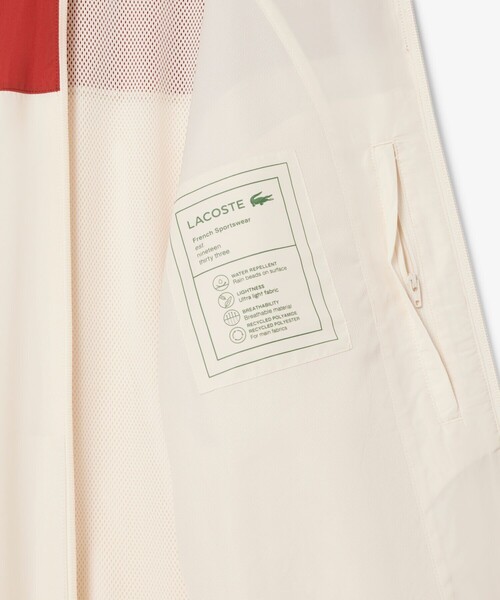 ラコステ　トリコカラーリング撥水トラックジャケット LACOSTE｜トリコカラーリング撥水トラックジャケット | Rakuten