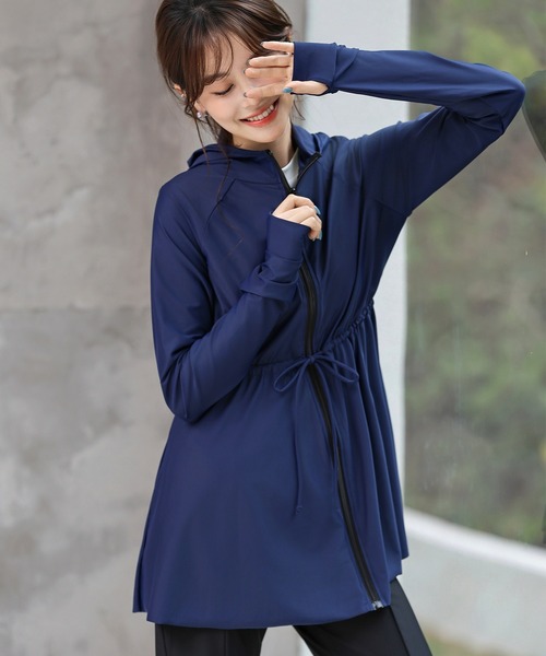 美品 ルネ Ren? LIMITED EDITION パーカー フーディー ジップアップ ビジュー 長袖 トップス レディース 34 ネイビー 美品 ルネ Ren? LIMITED EDITION パーカー フーディー ジップアップ
