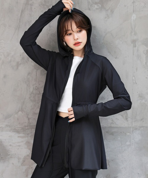 セール】【UVカット率 99.9%以上】レディース水着 長袖フード付き