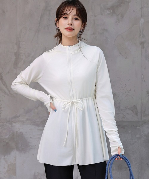 セール】【UVカット率 99.9%以上】レディース水着 長袖フード付き