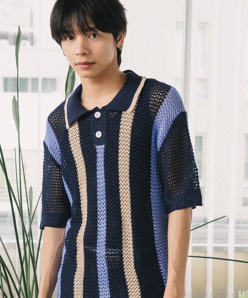 the row ニットポロシャツ　s メンズ　ザロウ　23ss THE ROW ザ ロウ 23SS Mael Top ショートスリーブオーバーサイズ
