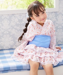 Rebloom（リブルーム Rebloom Reb loom）の「【KIDSセパレート浴衣/3点セット】上衣・スカート・シフォン帯 キッズゆかたセット（浴衣）」