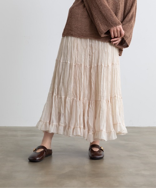 Lunea（ルネア）の「レトロデザインフラットミュールパンプス（パンプス・レディース・ホワイト/ブラウン・23/23.5/24/24.5/25/22.5）」の8枚目の写真