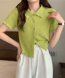 襟付き半袖 Tシャツ tブラウス ポロシャツ