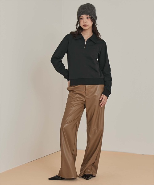 miette（ミエット）の「襟付き裏毛プルオーバー（Tシャツ/カットソー・レディース・ブラック/ライトグレー/ネイビー・S/M）」の17枚目の写真