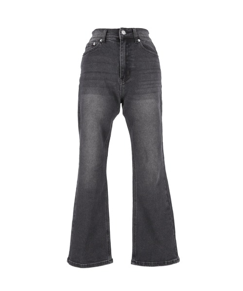 coca(coca)(コカ)の「セミフレア9分丈デニムパンツ(デニムパンツ・レディース・ライトブルー/ブラック・S/L/M)」の18枚目の写真