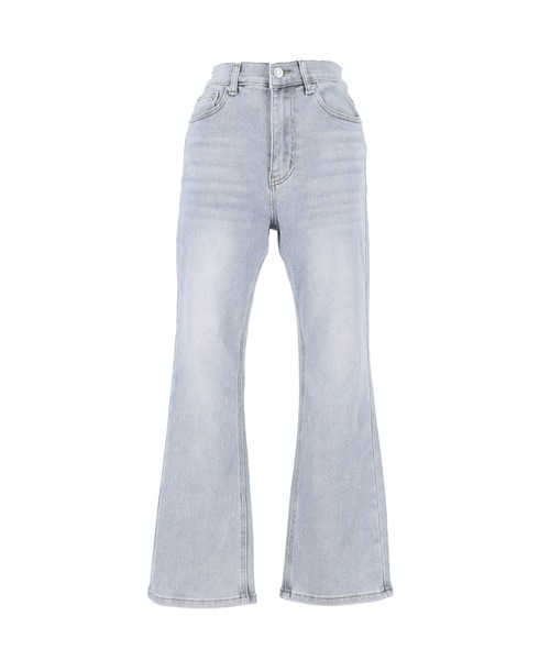 セミフレア9分丈デニムパンツ（デニムパンツ）｜coca（coca）（コカ