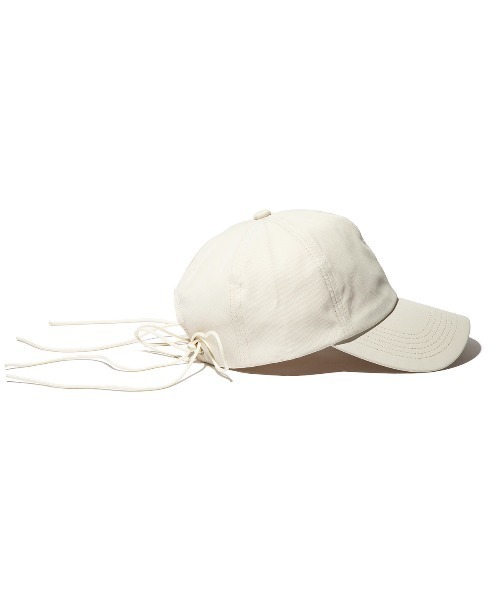 Kinetics(キネティクス)の「Casselini Back Cord Ribbon Cap(キャセリーニ バックコードリボンキャップ)(キャップ・レディース・アイボリー/ブラック・ONE SIZE)」の5枚目の写真