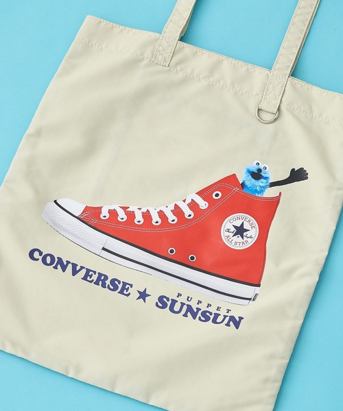 CONVERSE/コンバース】SUNSUN FLAT TOTE BAG パペットスンスン コラボ