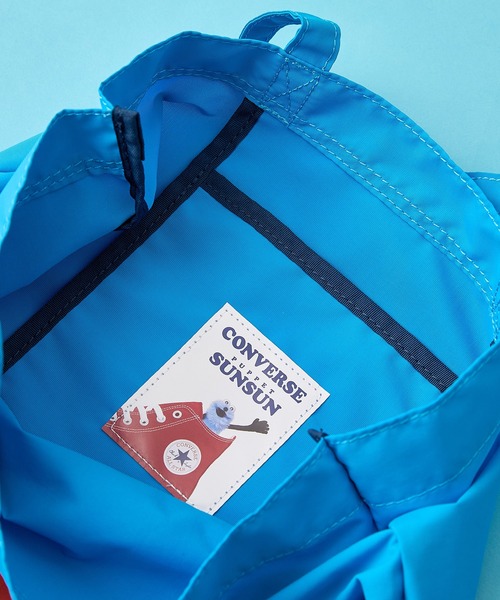 CONVERSE（コンバース）の「【CONVERSE/コンバース】SUNSUN FLAT TOTE BAG　パペットスンスン コラボバッグ（トートバッグ・レディース・ブラック/ピンク/イエロー/ブルー/アイボリー・FREE）」の15枚目の写真