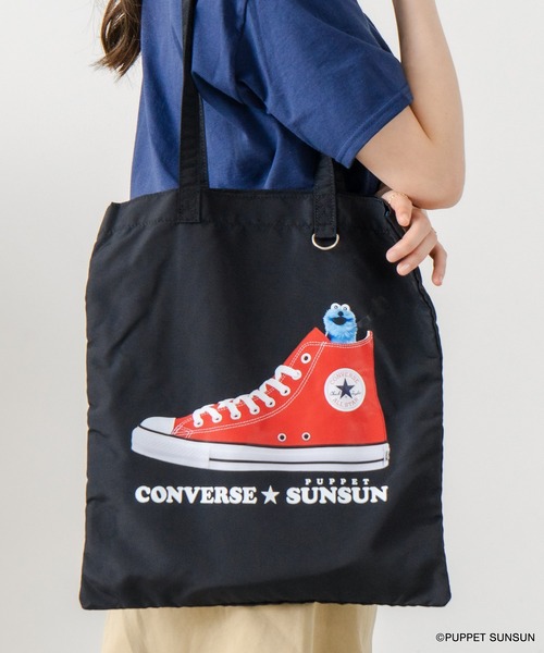 CONVERSE/コンバース】SUNSUN FLAT TOTE BAG パペットスンスン コラボ