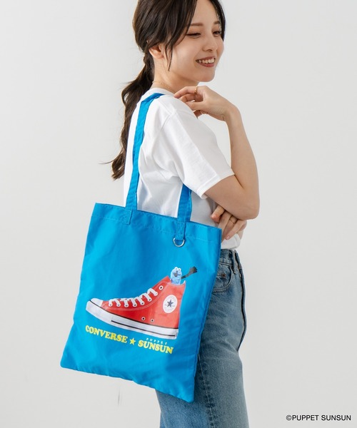 CONVERSE/コンバース】SUNSUN FLAT TOTE BAG パペットスンスン コラボ