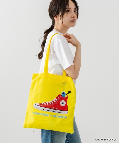 CONVERSE/コンバース】SUNSUN FLAT TOTE BAG パペットスンスン コラボ