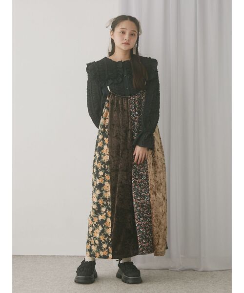 merry jenny（メリージェニー）の「switchレイヤードキャミワンピース（ワンピース・レディース・ピンク/ブラウン・FREE）」の14枚目の写真