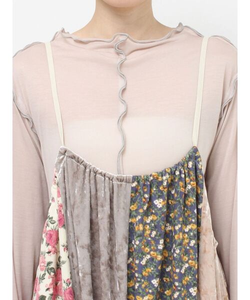 merry jenny（メリージェニー）の「switchレイヤードキャミワンピース（ワンピース・レディース・ピンク/ブラウン・FREE）」の18枚目の写真