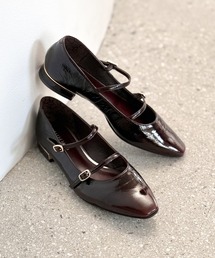 HIMIKO | 【HIMIKO】ダブルベルトローヒールメリージェーンパンプス/651313(パンプス)