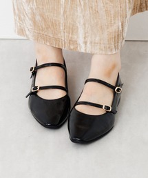 HIMIKO | 【HIMIKO】ダブルベルトローヒールメリージェーンパンプス/651313(パンプス)