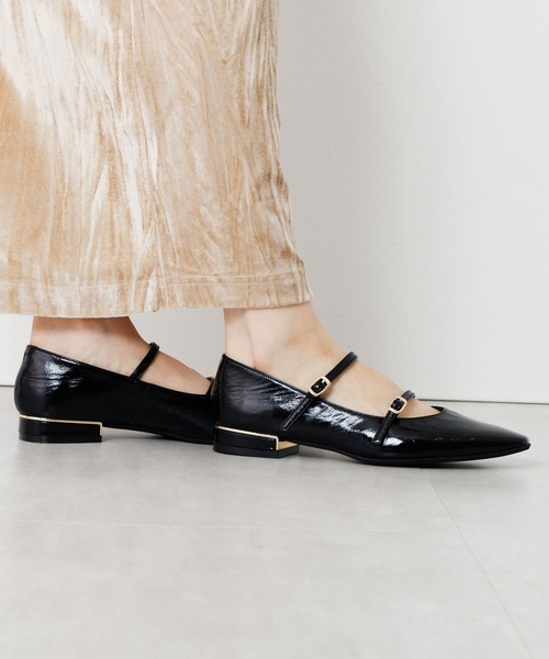 HIMIKO(ヒミコ)の「【HIMIKO】ダブルベルトローヒールメリージェーンパンプス/651313(パンプス・レディース・ガンメタ/ダークブラウン/ブラック/プラチナム/ライトピンク・24.0cm/23.5cm/25.5cm/23.0cm/22.5cm/22.0cm/21.5cm/26.5cm/26.0cm/25.0cm/24.5cm)」の18枚目の写真