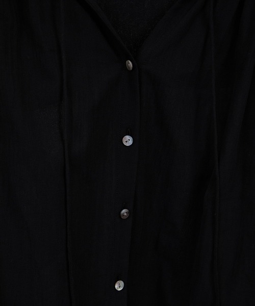 SALON adam et rope'（サロン アダム エ ロペ）の「ボリュームスリーブVネックブラウス（シャツ/ブラウス・レディース・オフホワイト/ブラック/ピンク・FREE）」の20枚目の写真