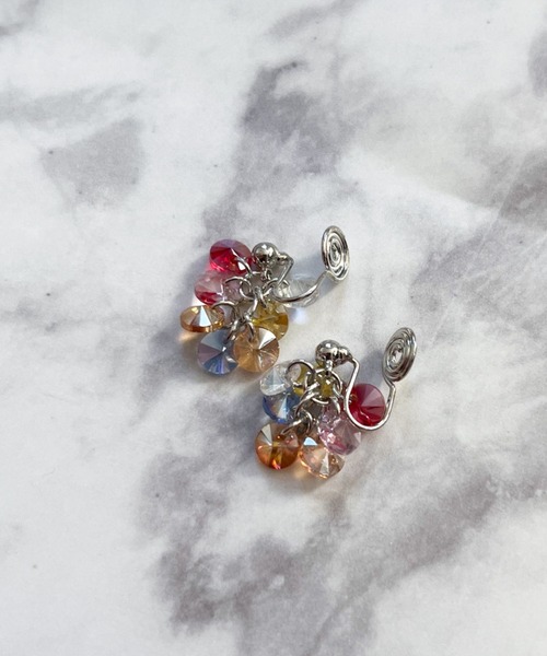 yu-ka（ユーカ）の「YU-KA:カラービーズイヤリング color beads earring（イヤリング・レディース・マルチ・FREE）」の4枚目の写真