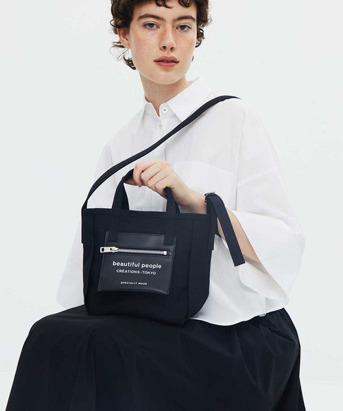 beautiful people/ビューティフルピープル】別注 Logo Leather Pocket