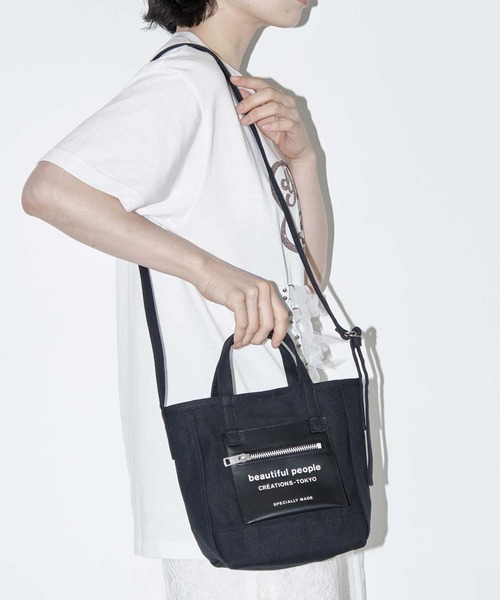 beautiful people/ビューティフルピープル】別注 Logo Leather Pocket