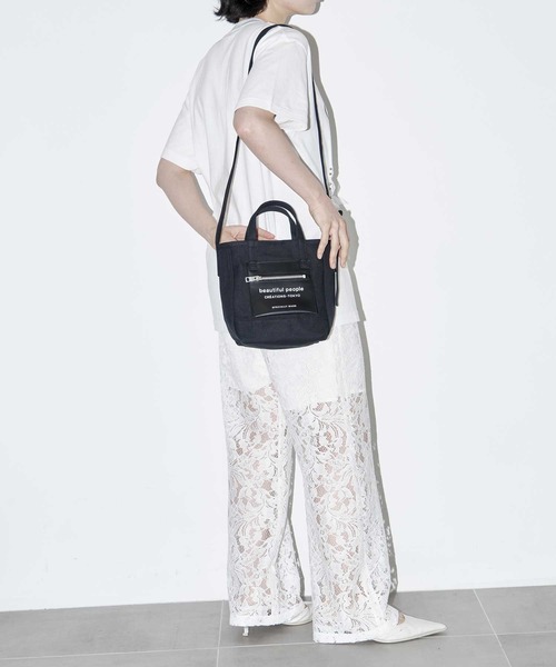 beautiful people/ビューティフルピープル】別注 Logo Leather Pocket