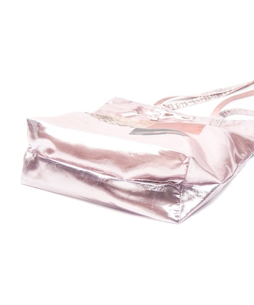 Casselini(キャセリーニ)の「Casselini(キャセリーニ)メタリックフォトトート(トートバッグ・レディース・ミント/ピンク/シルバー/ブラック・FREE)」の7枚目の写真