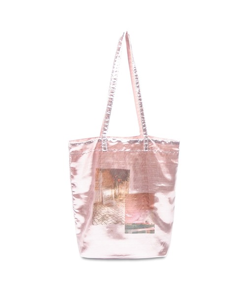 Casselini(キャセリーニ)の「Casselini(キャセリーニ)メタリックフォトトート(トートバッグ・レディース・ミント/ピンク/シルバー/ブラック・FREE)」の17枚目の写真