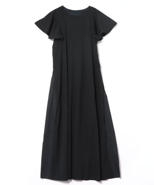 Jines（ジネス）の「コットンシルケット天竺サイド切替ワンピース（ワンピース・レディース・レッド/チャコールグレー/ブラック・38）」の14枚目の写真