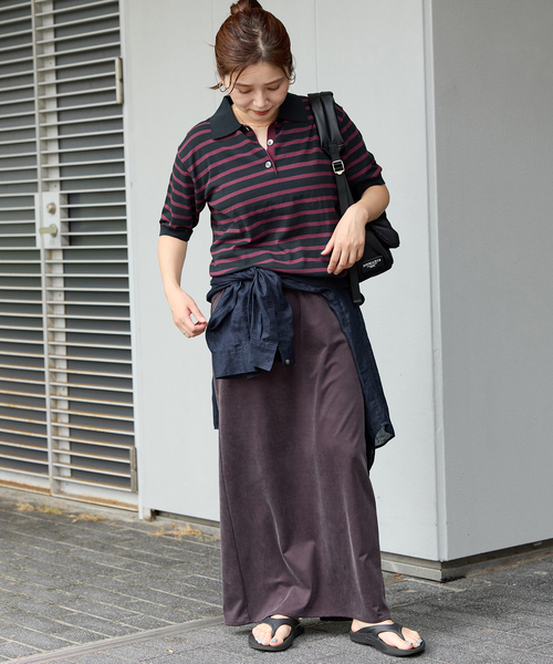 JOURNAL STANDARD（ジャーナルスタンダード）の「【&FUNCTION】 【接触冷感・UVカット】ポロシャツ（ニット/セーター・レディース・ブラック/ネイビー・FREE）」の18枚目の写真