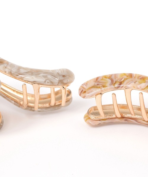 GLOBAL WORK(グローバルワーク)の「ニュアンスうねりバンス/570910(バレッタ/ヘアクリップ・レディース・グレー/ベージュ・FREE)」の5枚目の写真