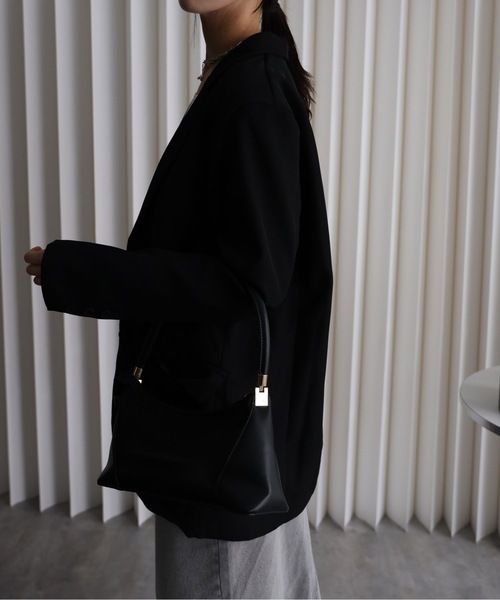 YENNA（イェンナ）の「バックシャンテーラードジャケット（テーラードジャケット・レディース・チャコールグレー/ブラック・FREE）」の11枚目の写真