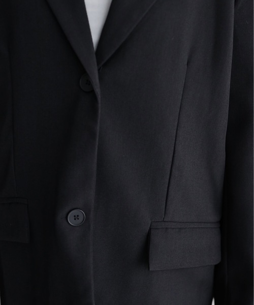 YENNA（イェンナ）の「バックシャンテーラードジャケット（テーラードジャケット・レディース・チャコールグレー/ブラック・FREE）」の9枚目の写真